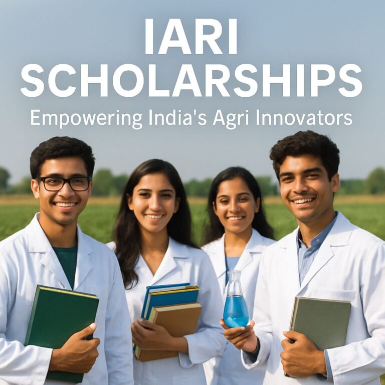 Indian Agricultural Research Institute - Scholarship: Empowering Future Agricultural Scientists of India Indian Agricultural Research Institute - Scholarship