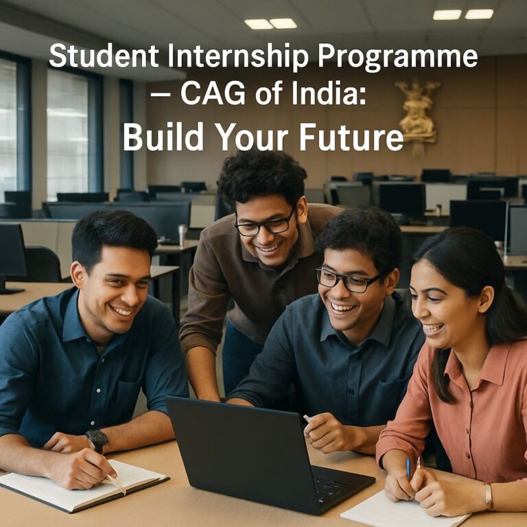 Student Internship Programme : A Golden Opportunity for Young Minds Student Internship Programme CAG of India: Build Your Future