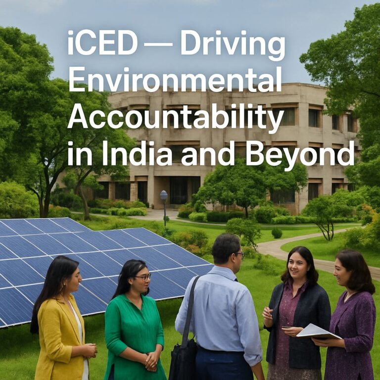 International Centre for Environment Audit and Sustainable Development (iCED) : Championing Green Audits for a Sustainable Future iCED — Driving Environmental Accountability in India and Beyond